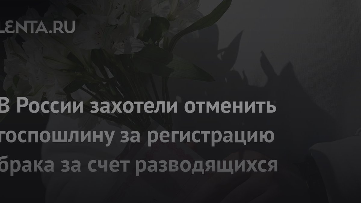 «5 тысяч за развод»: почему брак хотят сделать бесплатным ради любви