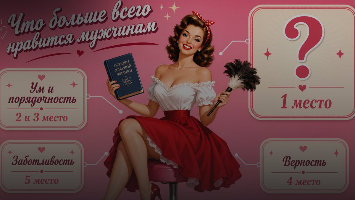 ВЦИОМ назвал топ качеств женщины: сексуальность не вошла даже в десятку